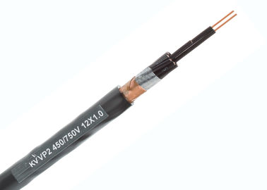 Câble de commande examiné par bande de cuivre de PVC | 450/PVC de conducteur de Cu de 750 V isolé et engainé