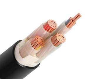 0.6/1 kilovolt 3+1/2 de câble cuivre de noyau, le cable électrique de BT XLPE a isolé le câble électrique engainé par PVC