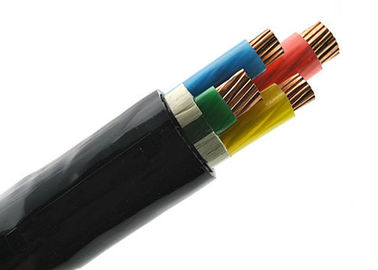 Les câbles de distribution de cable électrique de basse tension PVC d'isolation de PVC de 0.6/1 kilovolt ont engainé le noyau 4 + la terre Unarmoured et blindés