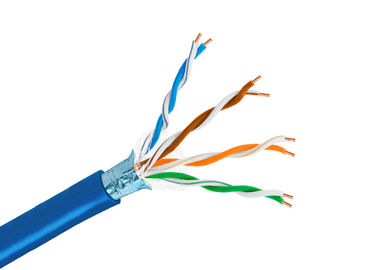 Paires de cuivre 305m/roll du câble 4 de réseau de ftp LZSH du câble LAN Cat5e dans le boitier d'accès