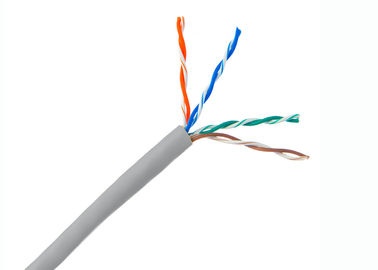Conducteur de cuivre d'en cuivre de soild de câble du câble Cat.5e UTP de mise en réseau, A.W.G. 23 4 paires d'Ethernet de câble LAN