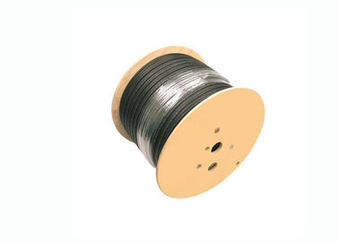 Câble coaxial de liaison de cuivre d'A.W.G. de la veste noire 18 pour le système de CATV/télévision en circuit fermé/DBS